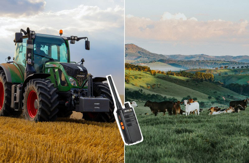 Why are radios used on farms?