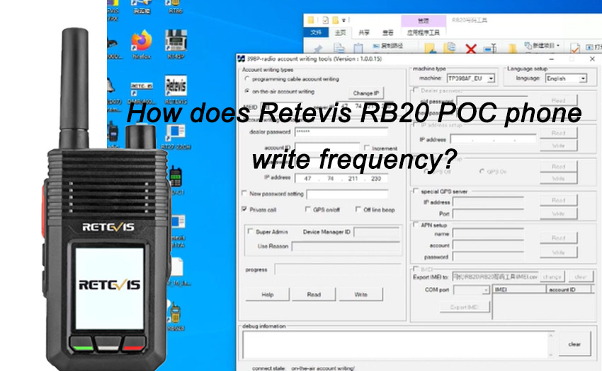 How does Retevis RB20 POC phone write frequency?