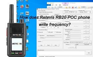 How does Retevis RB20 POC phone write frequency? doloremque