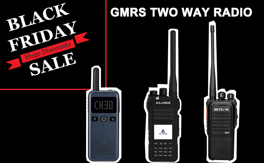 Black Friday Promotion Season - Three Great Value GMRS Walkie Talkies!