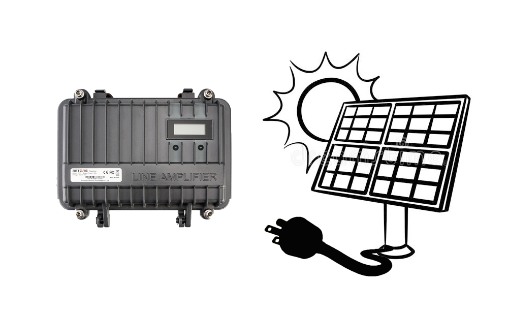 Solar battery powered for radio communication solution repeater