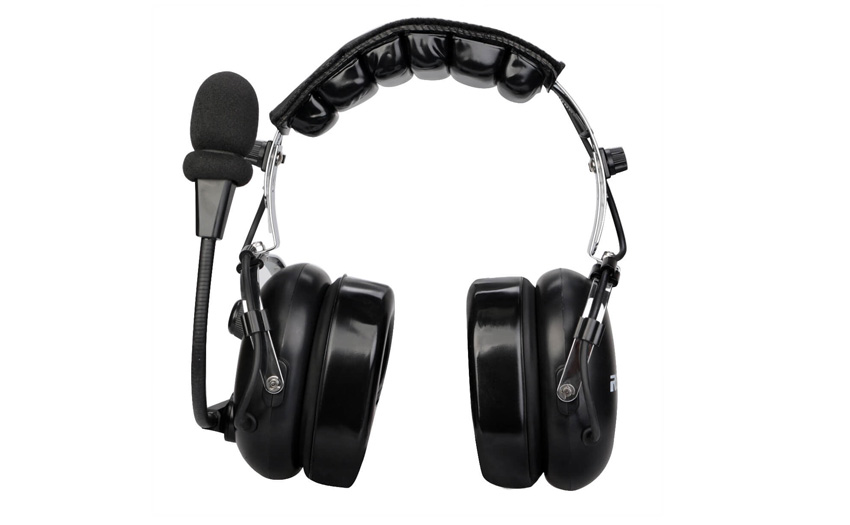 Noise-Canceling Finger PTT Headphone Headset