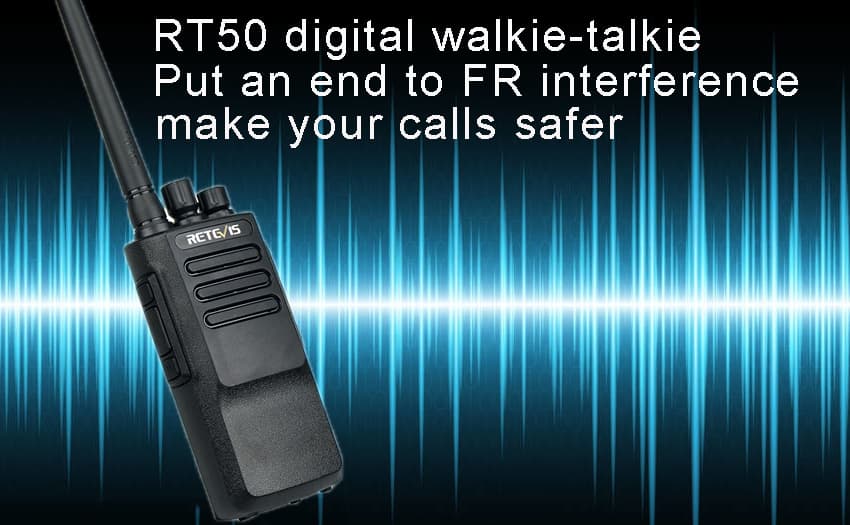 RT50 digital walkie-talkie without radio frequency interference