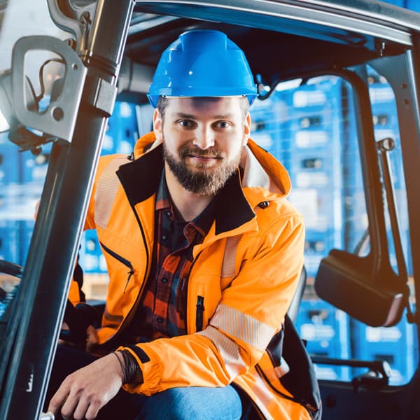 mobile radio for forklift driver