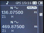 Retevis RT52 display