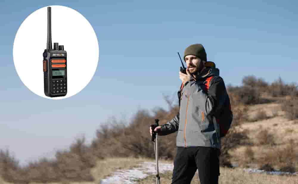 Retevis RT76P handheld GMRS walkie talkie for camping
