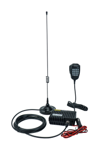 GMRS mobile car radio station with mobile magnet mount and antenna