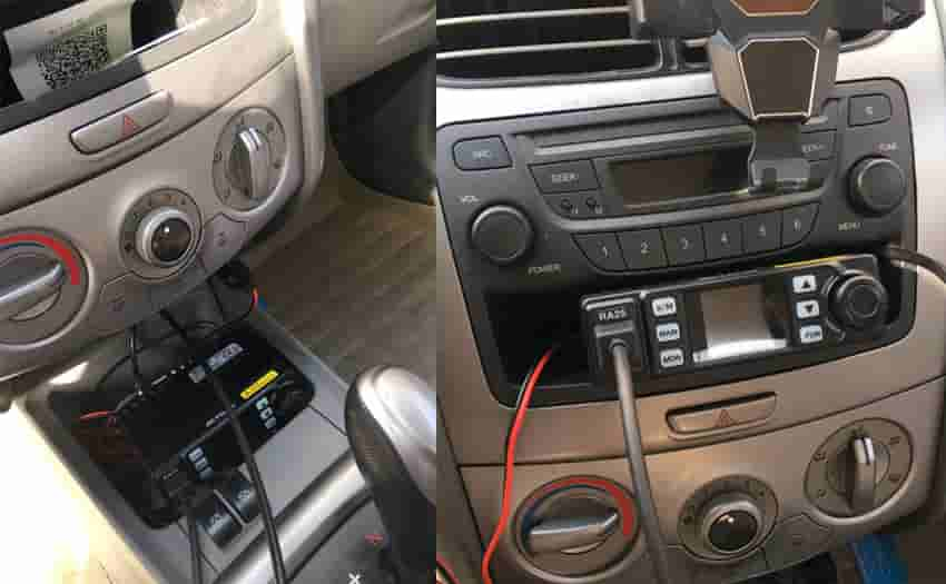 mini GMRS mobile car radio station