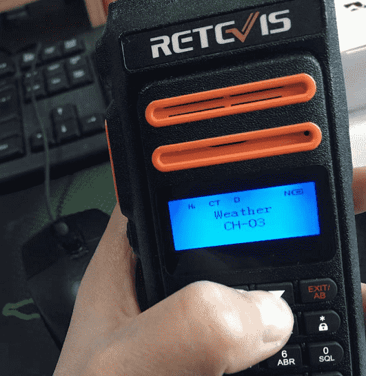 Retevis RT76P GMRS Radio NOAA function