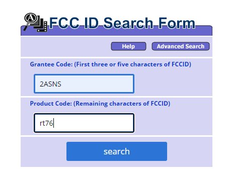 Retevis RT76P FCC ID look up