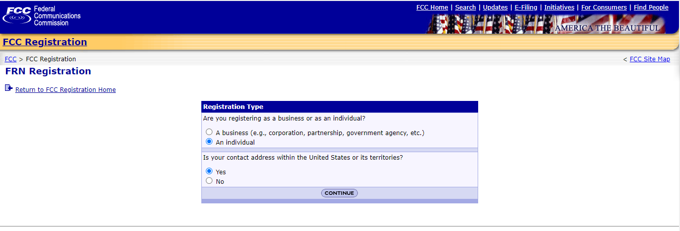 Answer questions to get ULS from FCC