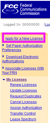 Apply for a new GMRS license
