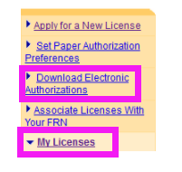 Receive your GMRS call sign and download the authorization file