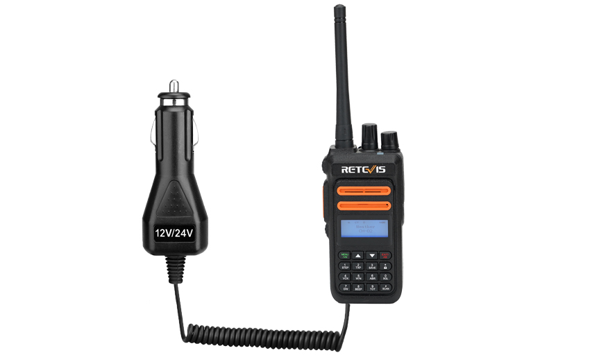 RT76P GMRS radio with Battery Eliminator