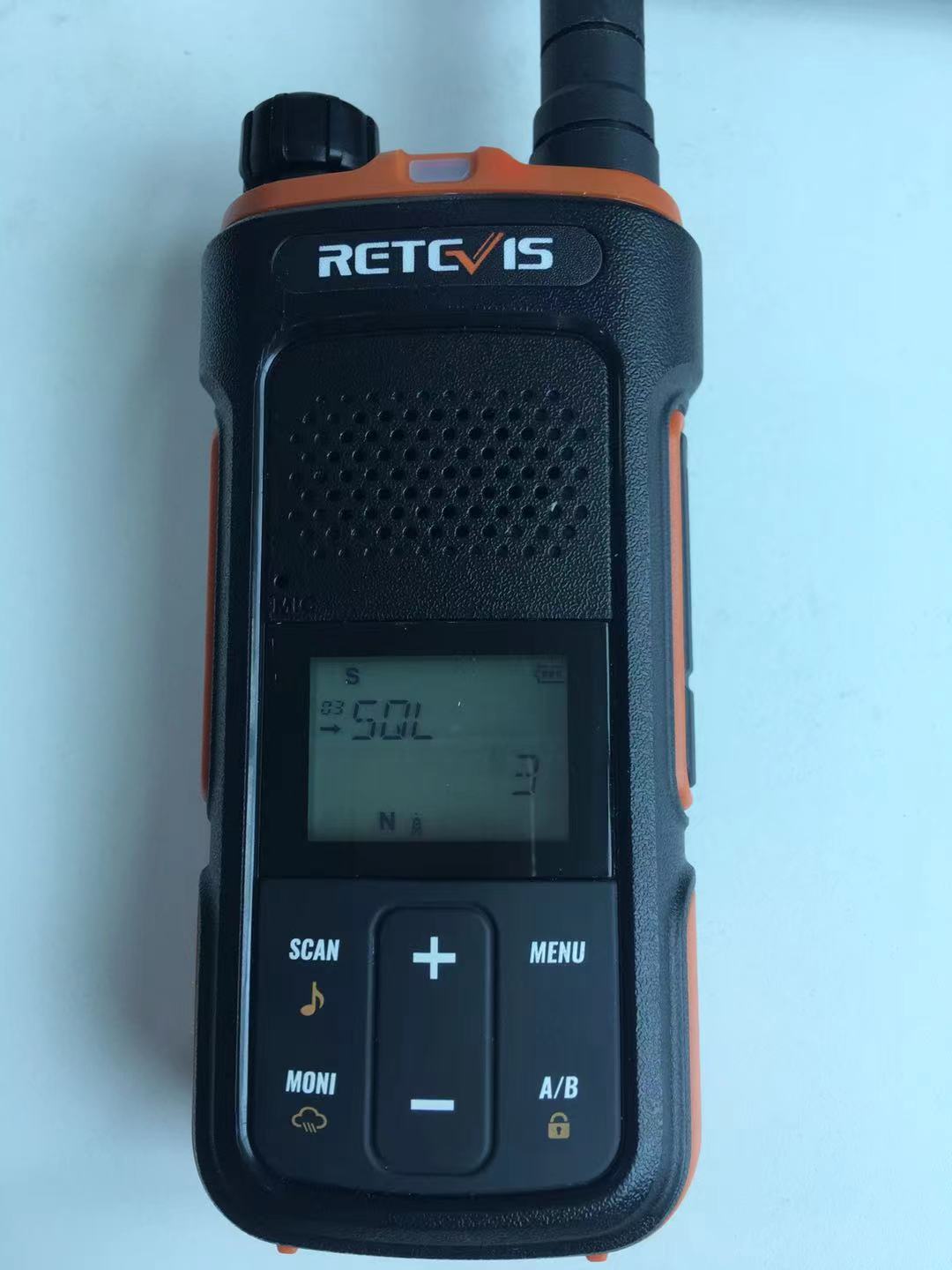 Set the squelch level for Retevis RB27 GMRS farm radio by MANU Key