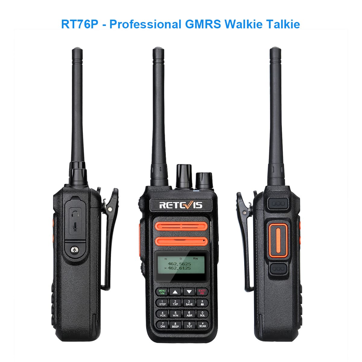 Professional GMRS walkie talkie-RT76P