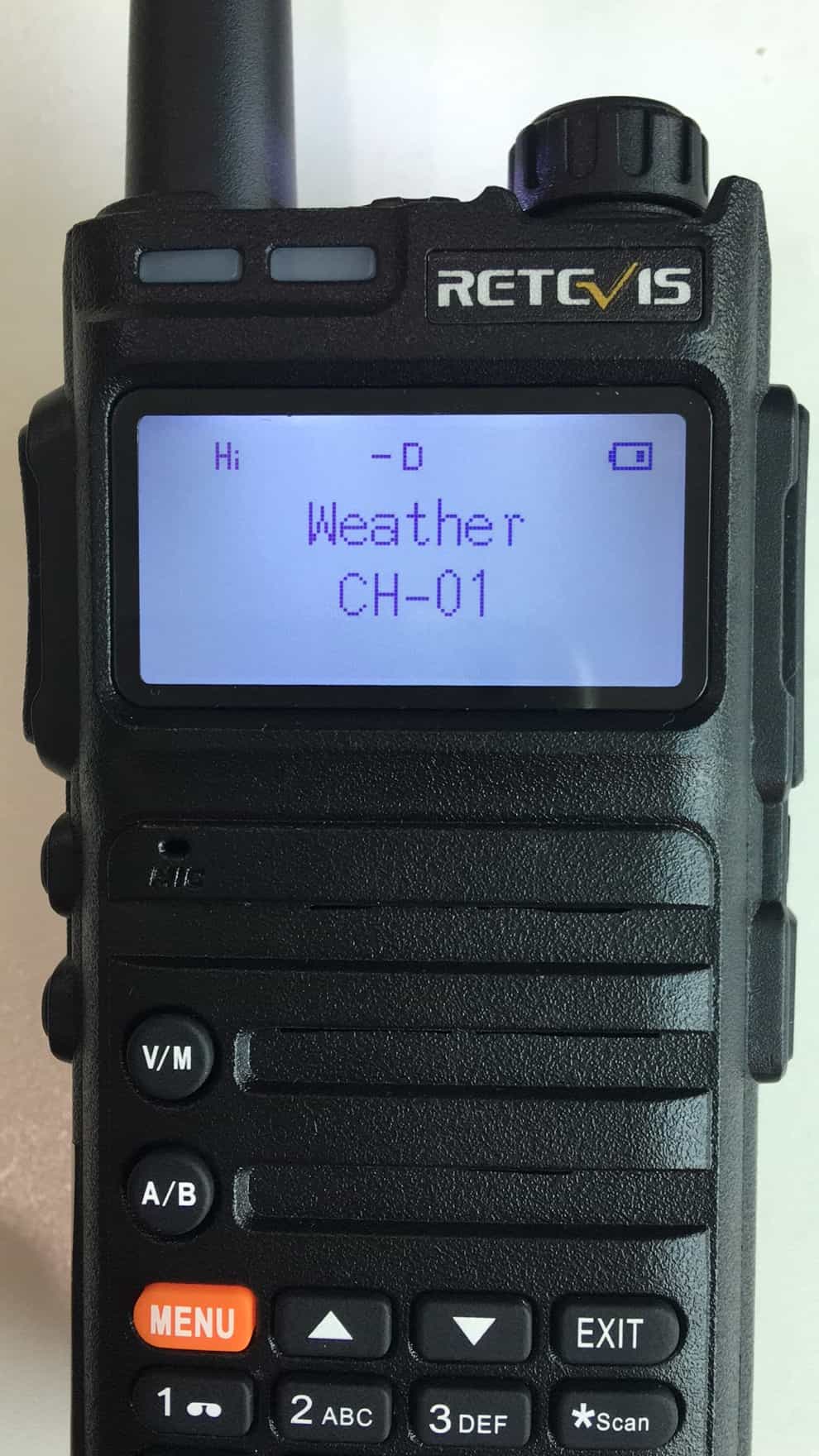 Retevis RA85 gmrs walkie talkie NOAA function