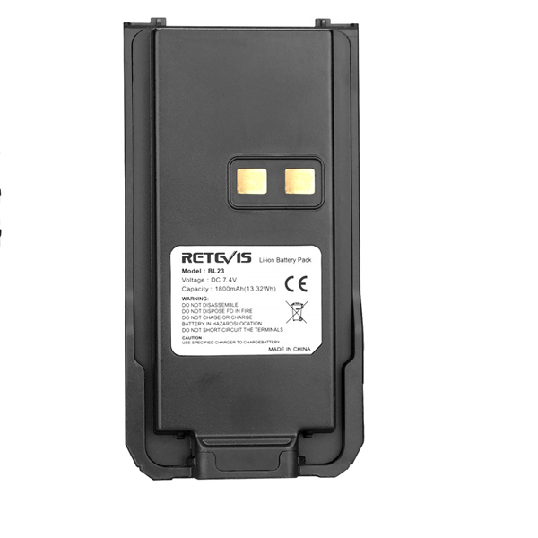 retevis rb23 gmrs walkie talkie battery