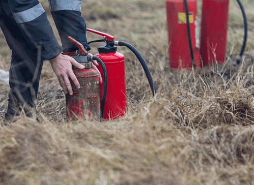 fire extinguishers on the farm