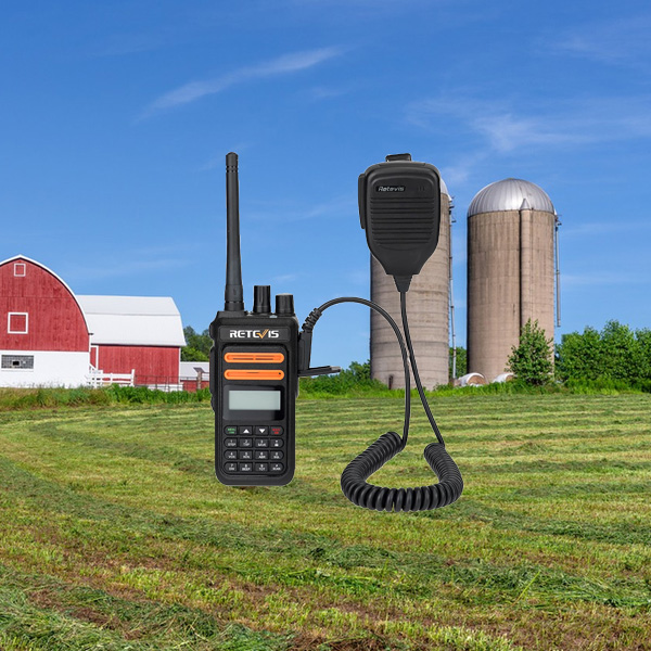 retevis rt76p gmrs walkie talkie with speaker microphone gmrs walkie talkie