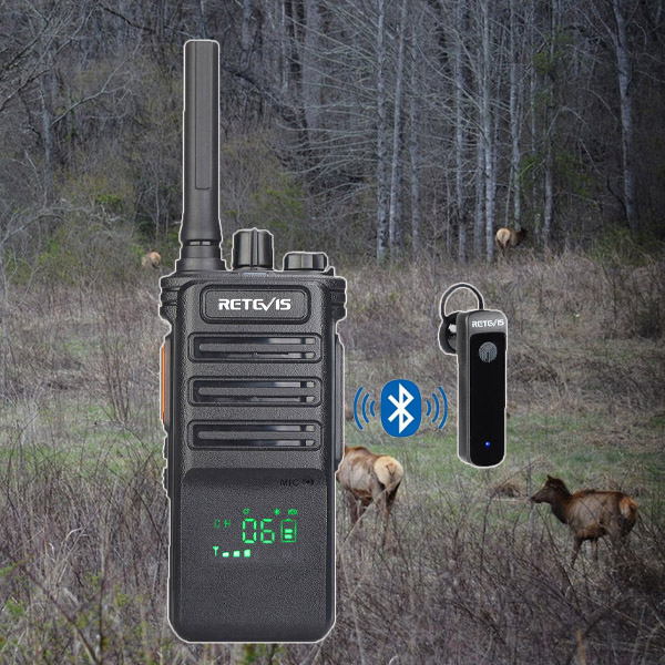 Retevis RA619 Walkie Talkie con Bluetooth, Emisoras Caza, Walkie