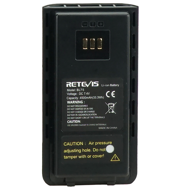 retevis rb75 gmrs radio battery