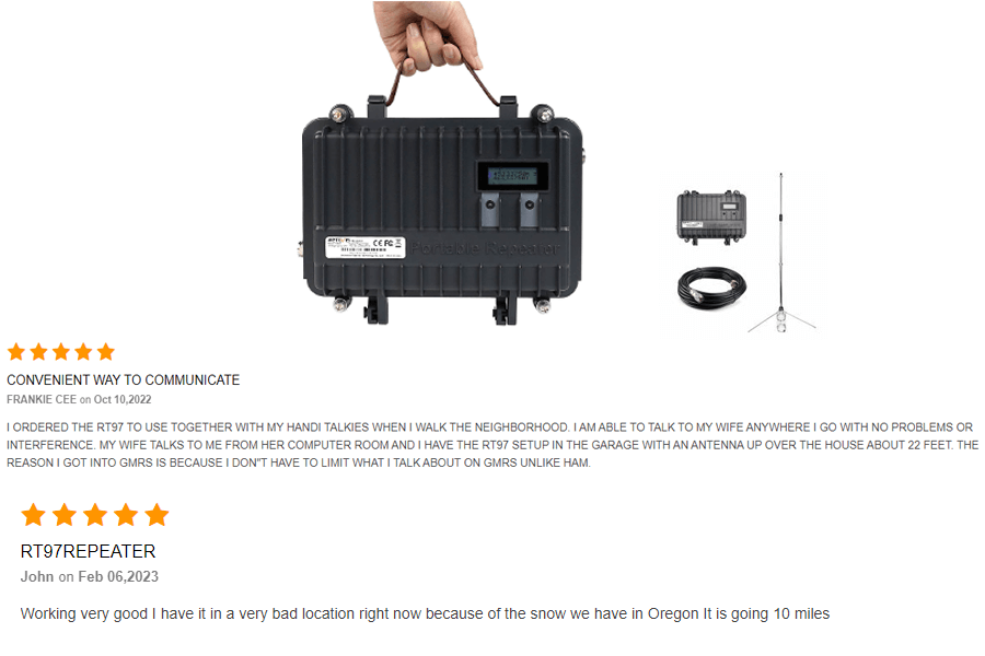 RT97 GMRS Repeater Bundles