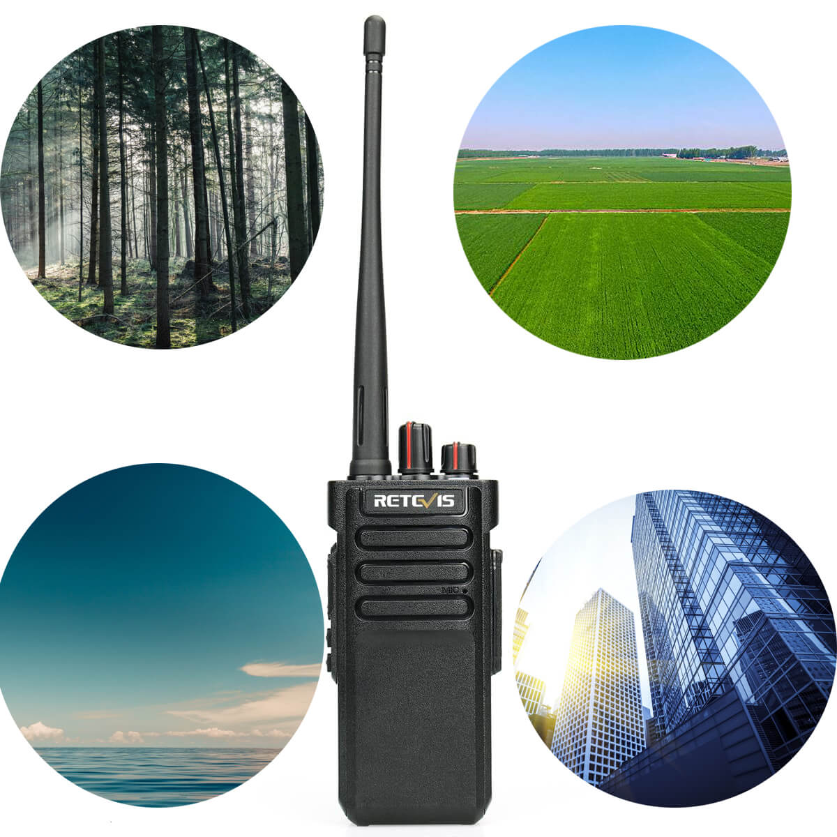 The transmission distance of the walkie-talkie is different in different environments