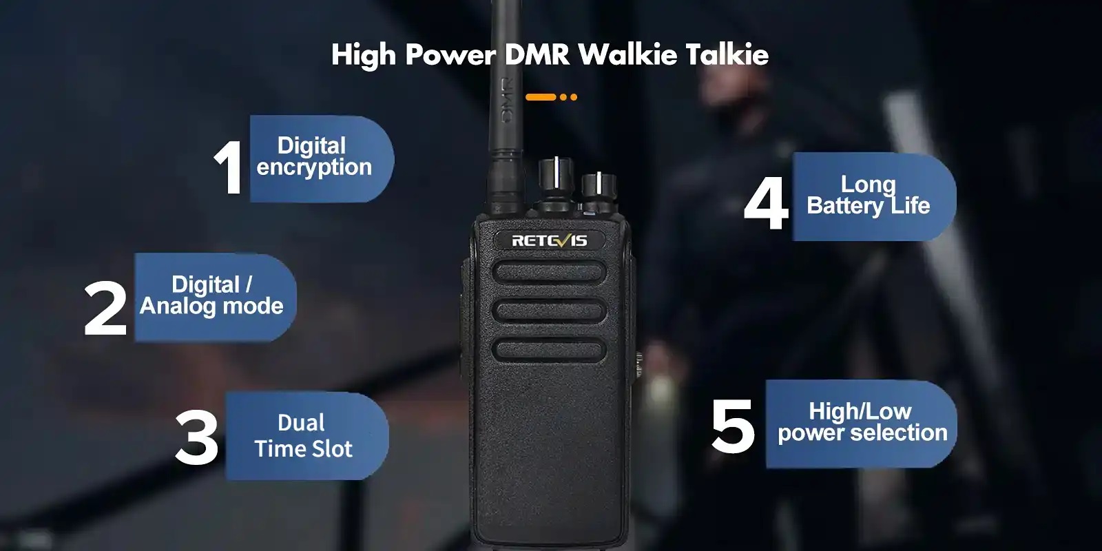 retevis rt81v dmr two way radio