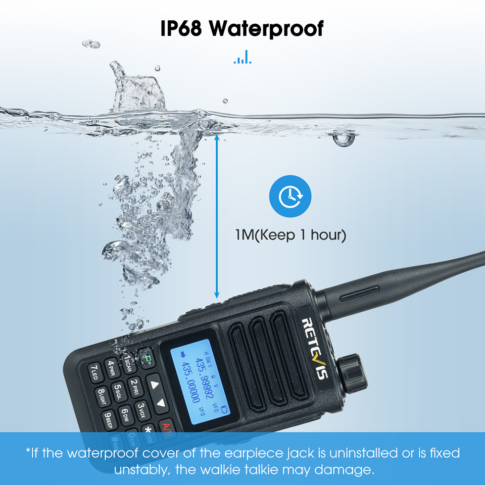 retevis ra89 waterproof radio