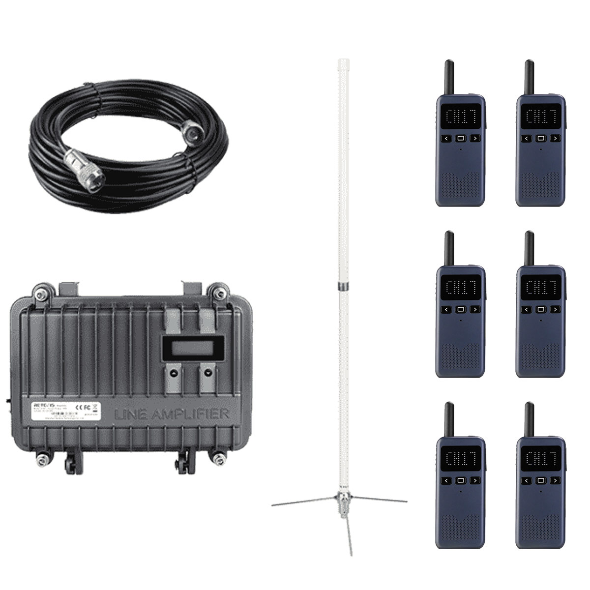 RT97 GMRS Repeater and RB19P 6 pack – Farm Team Bundles