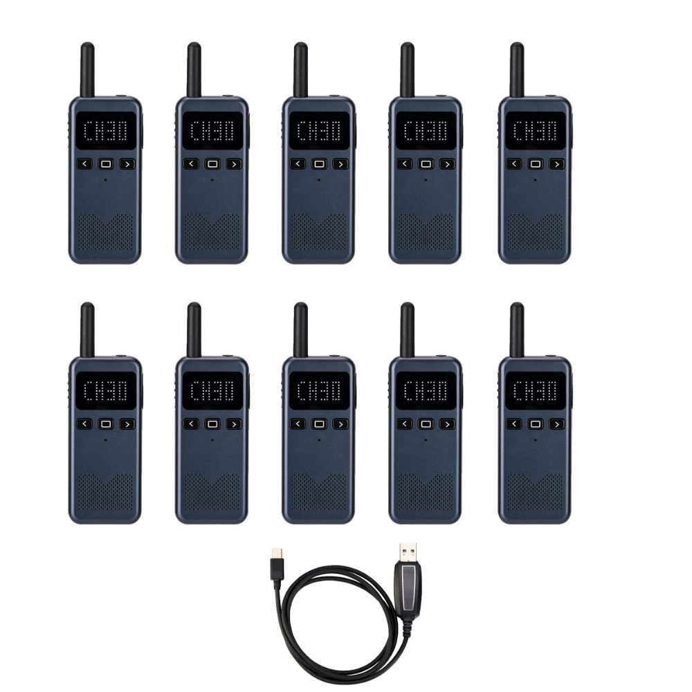 Ultra-thin RB19P NOAA GMRS Walkie Talkie With program cable-10 pack-20 pack