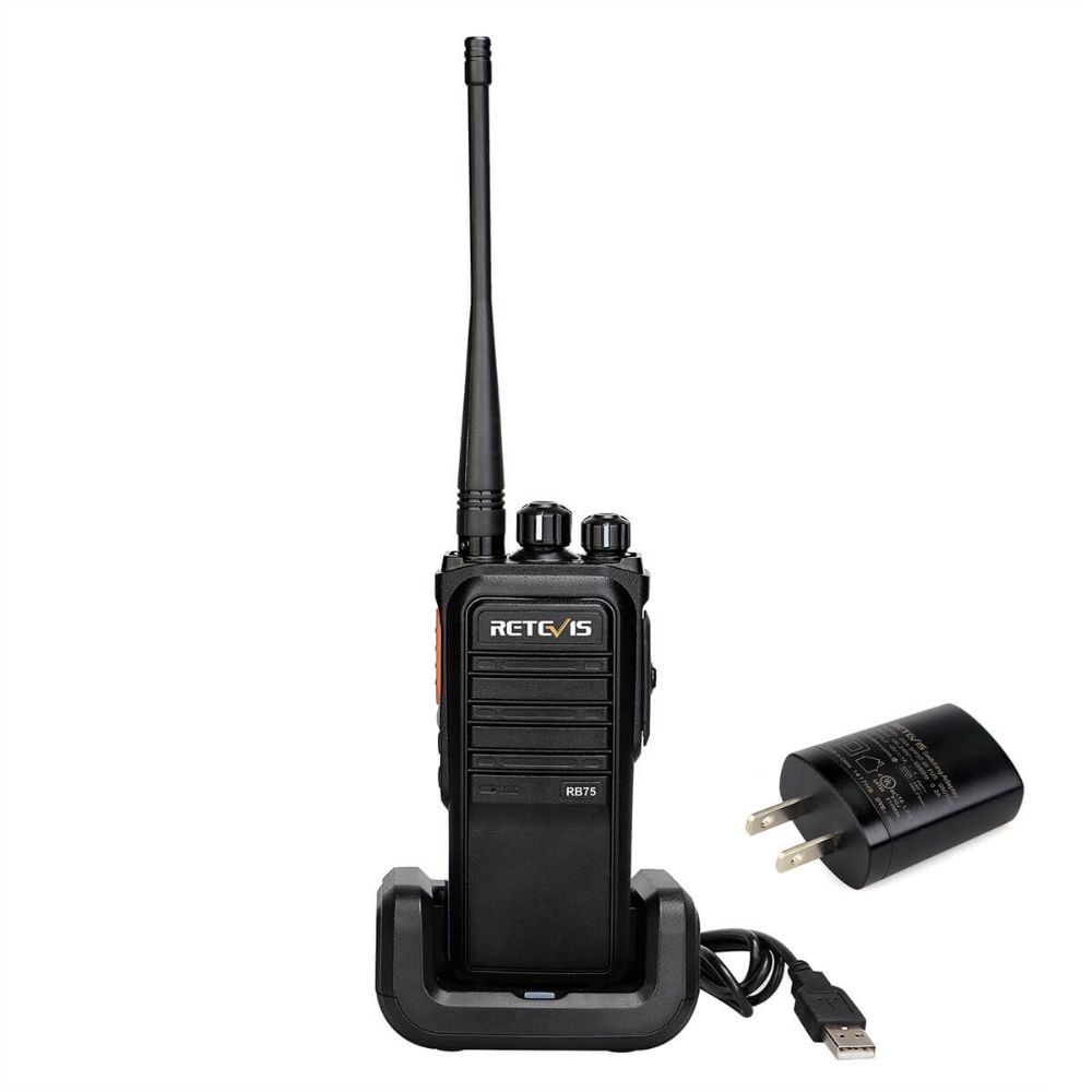 RB75 IP67 Waterproof Large Battery GMRS Farm Two Way Radio