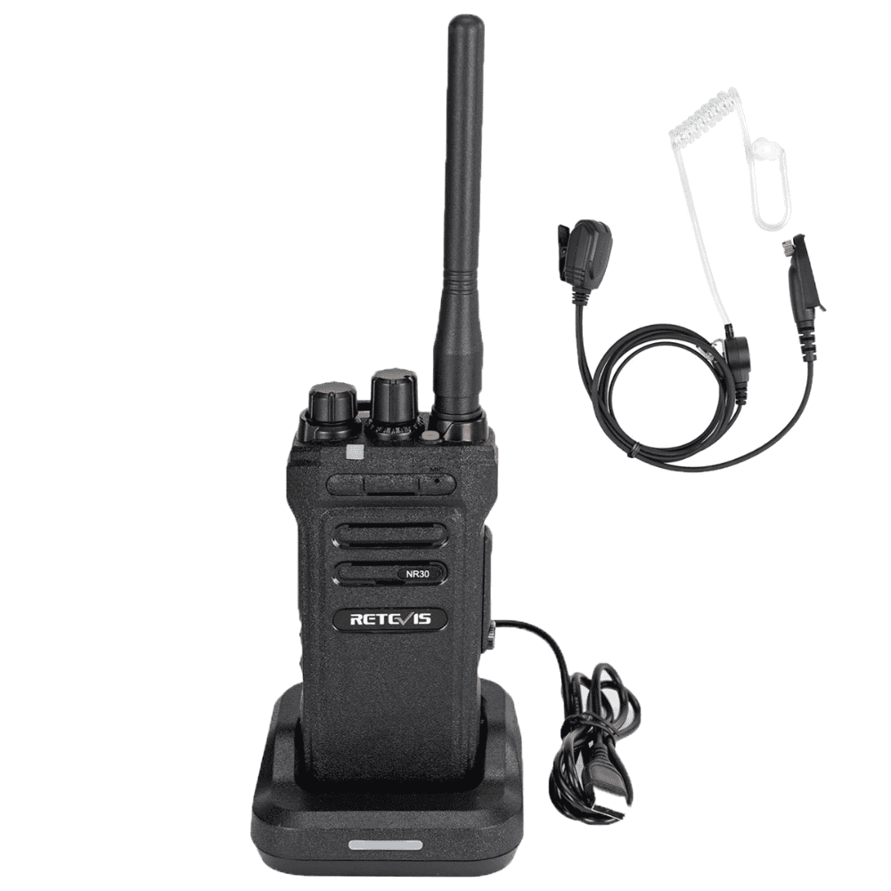 NR30 waterproof walkie-talkie with earpiece