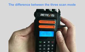 What is the difference between the three scan mode of Retevis RT76P GMRS radios? doloremque