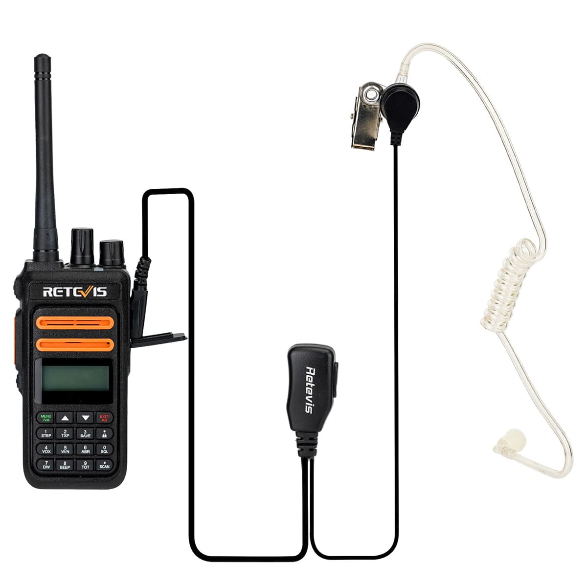 retevis rt76p gmrs radio with earpiece